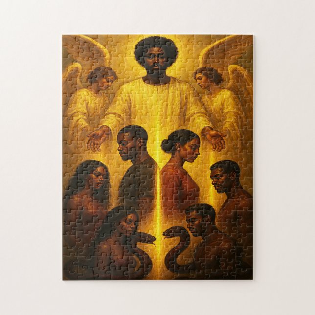 Rompecabezas del matrimonio cristiano de protecció (Vertical)