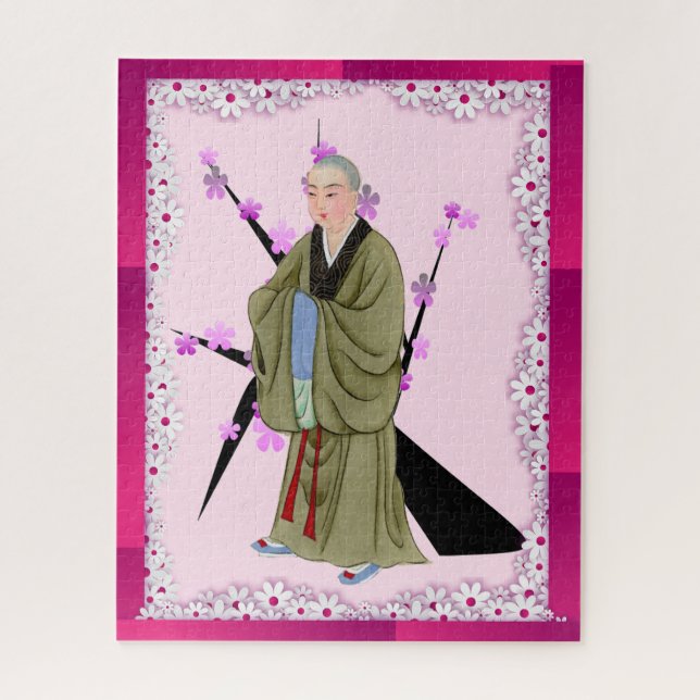 Rompecabezas del monje budista Jigsaw (Vertical)