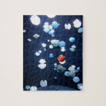 Rompecabezas del monograma de los pescados de