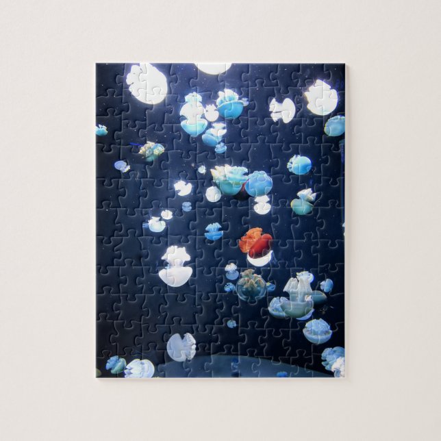 Rompecabezas del monograma de los pescados de (Vertical)