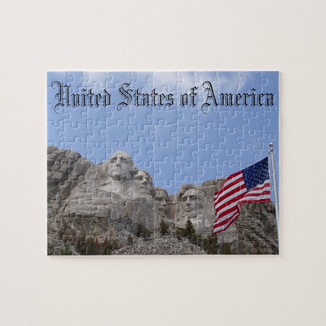 Rompecabezas del monte Rushmore los Estados Unidos (Horizontal)