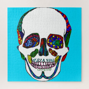 Rompecabezas del mosaico de la piel azul