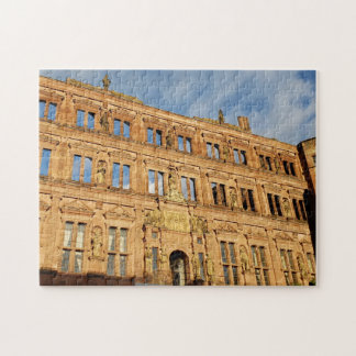 Rompecabezas del muro del palacio iluminado por el