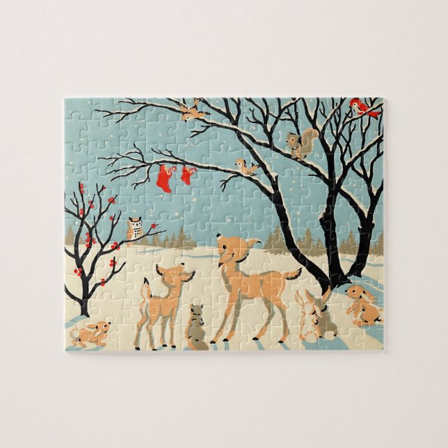 Rompecabezas del navidad del país de las (Horizontal)