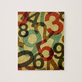 Rompecabezas del número del vintage