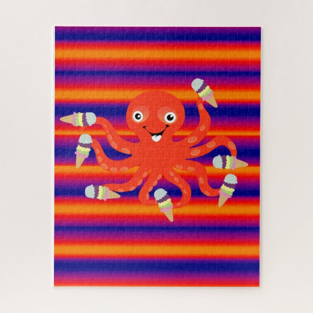 Rompecabezas del octopus helado (Vertical)