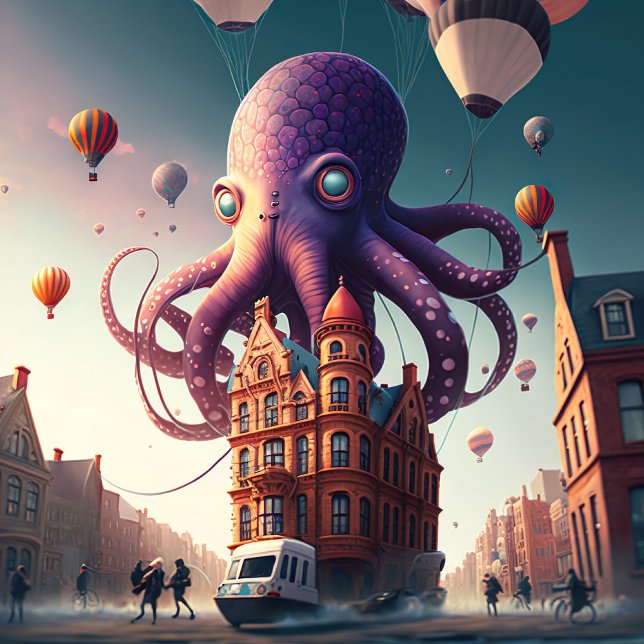 Rompecabezas del Octopus sobre la ciudad (Subido por el creador)