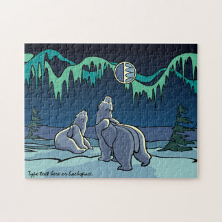 Rompecabezas del oso polar personalizado regalo de