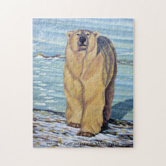 Rompecabezas del oso polar personalizado regalo de