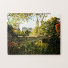 Rompecabezas del otoño del Central Park - puente