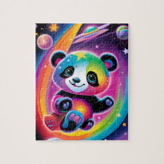 Rompecabezas del Panda del espacio del arco iris