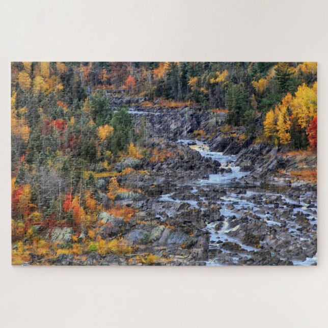 Rompecabezas del parque estatal Jay Cooke Minnesot (Horizontal)