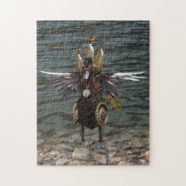 Rompecabezas del pato de Steampunk (Vertical)