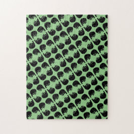 Rompecabezas del patrón del oso negro difícil