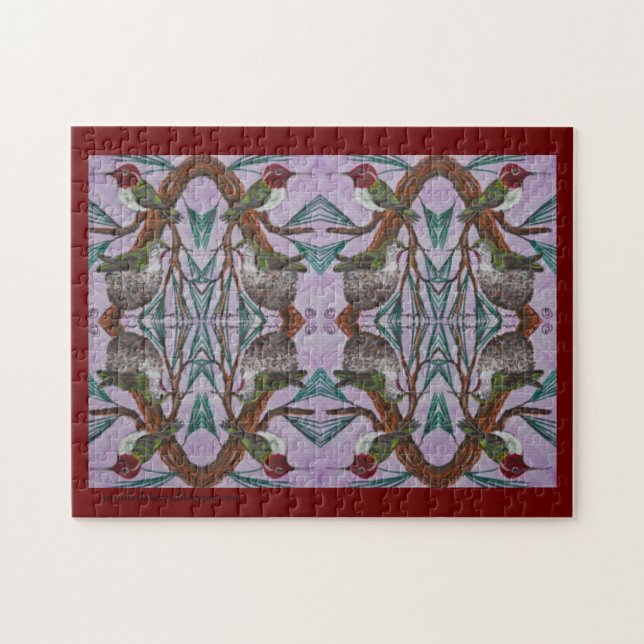 Rompecabezas del patrón Hummingbird (Horizontal)