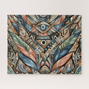 Rompecabezas del patrón tribal africano