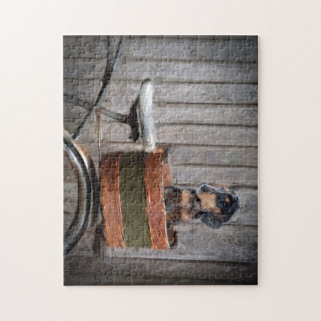 Rompecabezas del perrito de Doxie (Vertical)