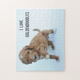 Rompecabezas del perrito de Goldendoodle