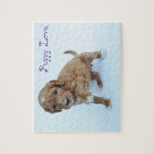 Rompecabezas del perrito de Goldendoodle