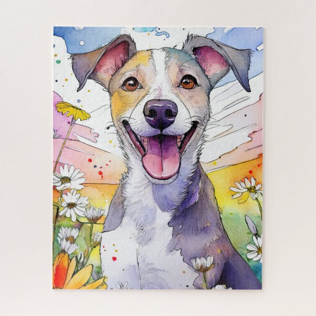 Rompecabezas del perro de Greyhound (Vertical)