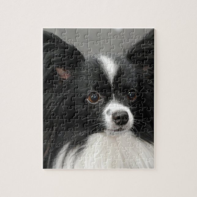 Rompecabezas del perro de Papillon (Vertical)