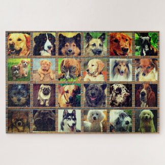Rompecabezas del perro del collage de fotos Jigsaw