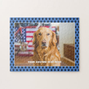 Rompecabezas del perro Personalizado de oro Jigsaw