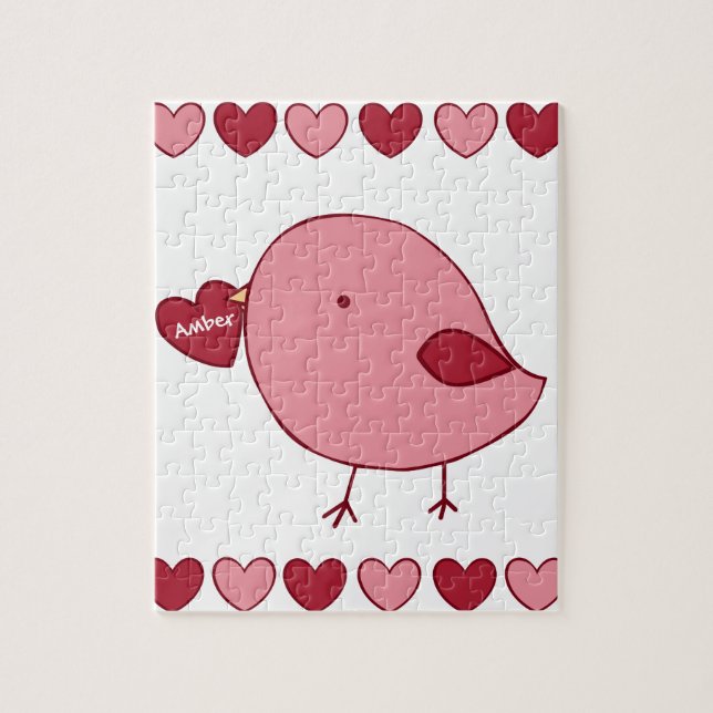 Rompecabezas del personalizado de San Valentín (Vertical)