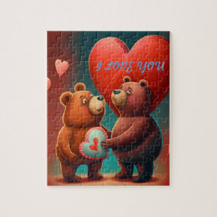 Rompecabezas del personalizado de San Valentín