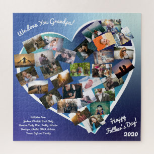Rompecabezas del Personalizado del regalo del abue