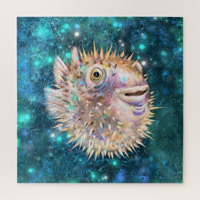 Rompecabezas del pez globo (Vertical)