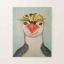 Rompecabezas del pingüino de la tolva de roca