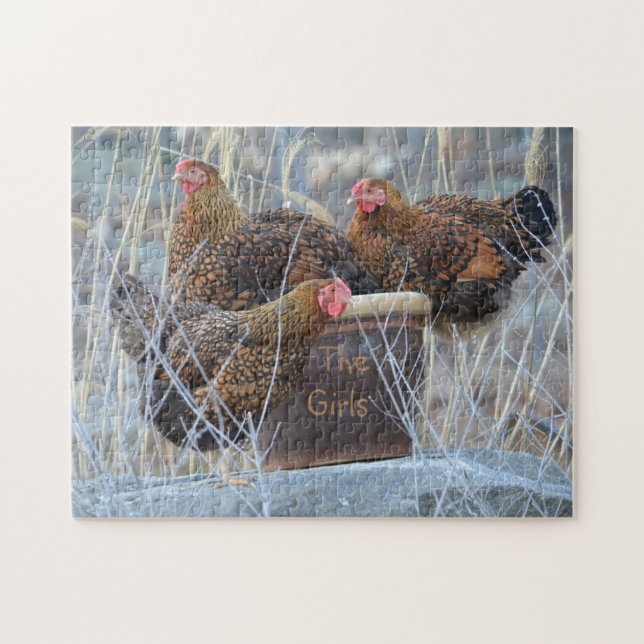 Rompecabezas del pollo "de los chicas" (Horizontal)