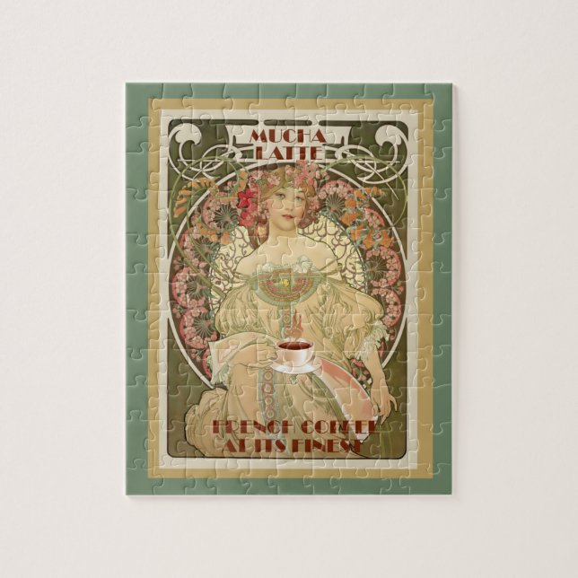 Rompecabezas del Poster del café de época (Vertical)