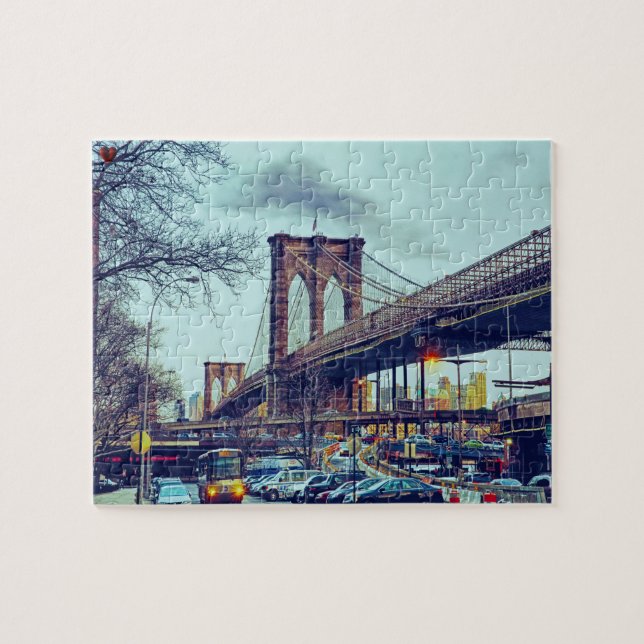 Rompecabezas del Puente de Brooklyn Nueva York (Horizontal)