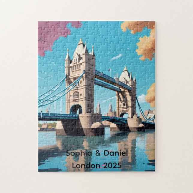 Rompecabezas del puente de la torre personalizada (Vertical)