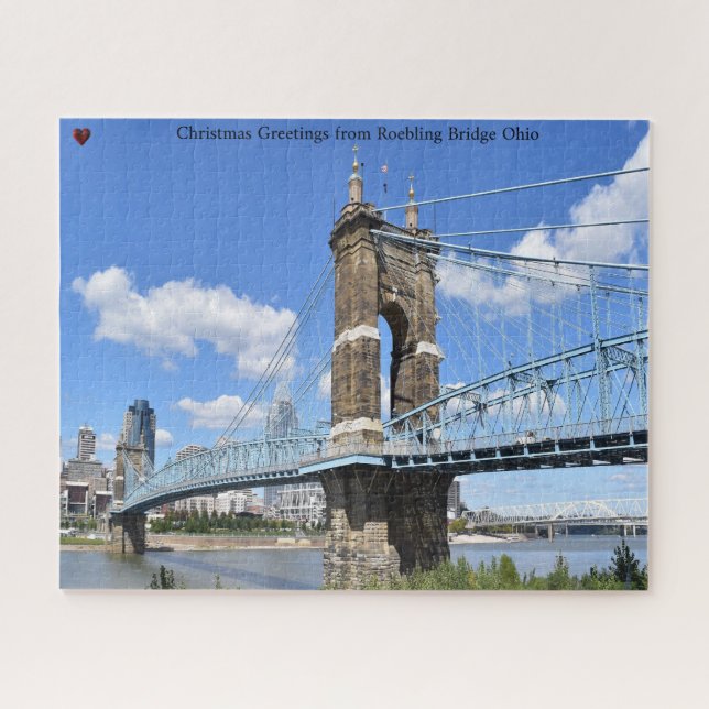 Rompecabezas del puente Roebling Ohio (Horizontal)