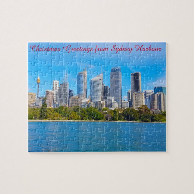 Rompecabezas del puerto de Sydney Skyline Australi (Horizontal)