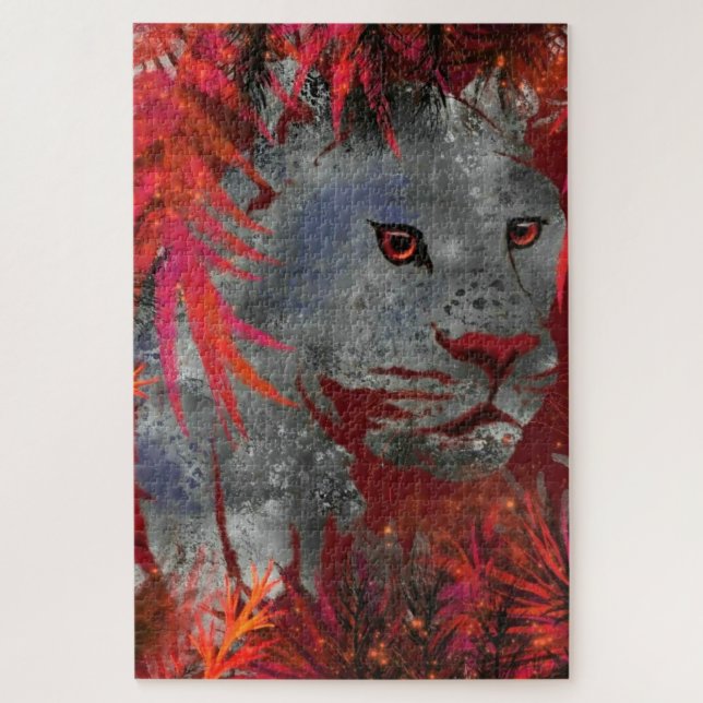 Rompecabezas del puzzle del Cougar de asombro - Pi (Vertical)