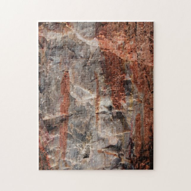 Rompecabezas del Quartz de Madera Petrificada (Vertical)