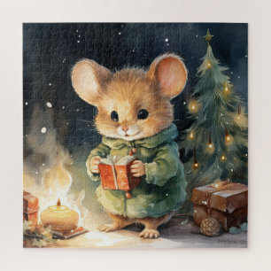 Rompecabezas del ratón navidades