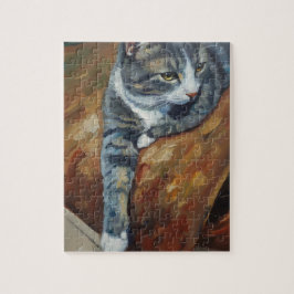 Rompecabezas del retrato de gato