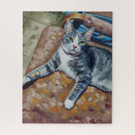 Rompecabezas del retrato del gato