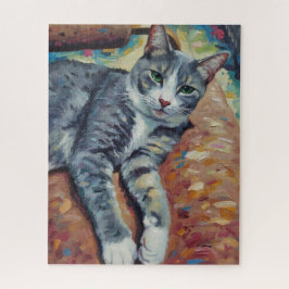Rompecabezas del retrato del gato