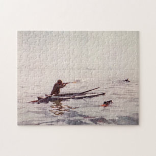 Rompecabezas del rifle del kajak del mar del