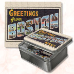 Rompecabezas del rompecabezas de Boston<br><div class="desc">Regalo del rompecabezas de Boston Vintage Gift del rompecabezas de Boston para los amantes de Boston</div>