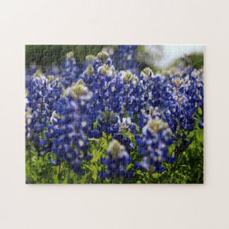 rompecabezas del rompecabezas de la flor azul