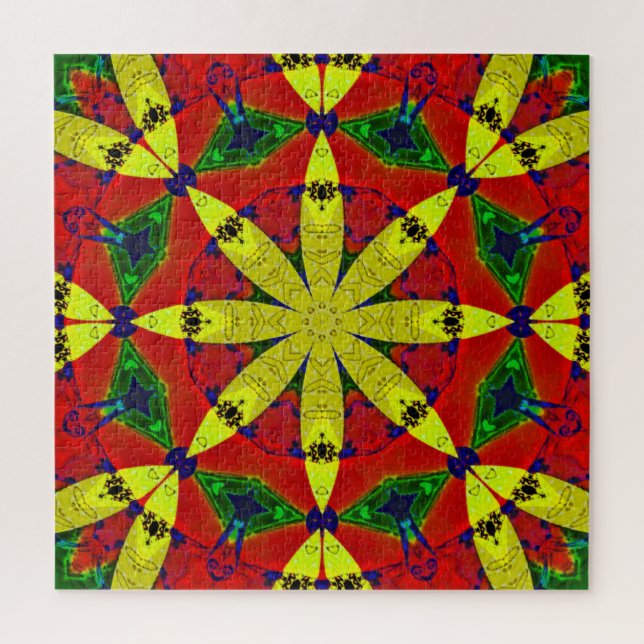 Rompecabezas del rompecabezas de la flor energétic (Vertical)