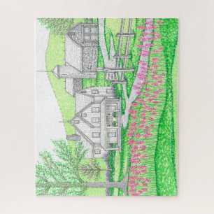 Rompecabezas del rompecabezas de la granja de Pine