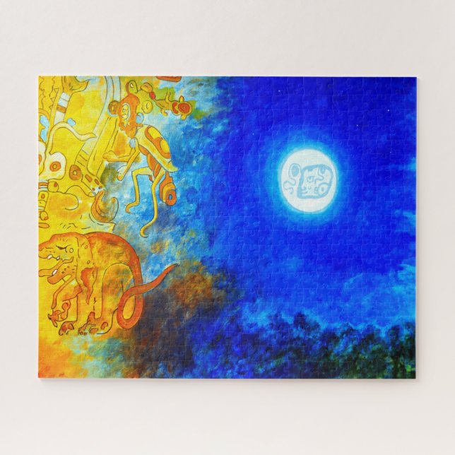 Rompecabezas del rompecabezas de la pintura maya (Horizontal)